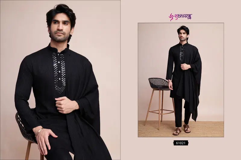 Modern Ethnics By Shubhvastra Mens Kurta Pajama With Dupatta Wholesale Online